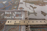 Ivory Turkish Oushak Hand Knotted Wool Area Rug - 7' 11" X 9' 9" - Golden Nile