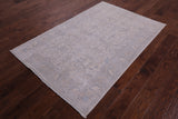 Ivory Turkish Oushak Handmade Wool Rug - 3' 10" X 5' 9" - Golden Nile
