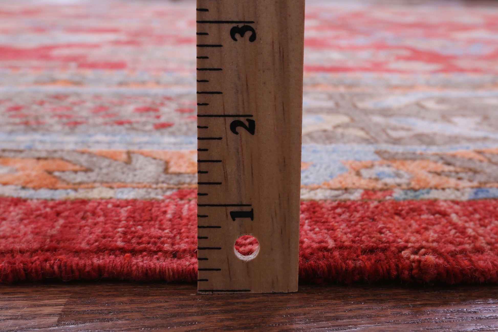 Red Persian Fine Serapi Hand Knotted Wool on Wool Rug - 8' 2" X 10' 3" - Golden Nile