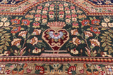 Blue Persian Tabriz Handmade Wool Rug - 8' 9" X 12' 2" - Golden Nile