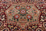 Blue Persian Tabriz Handmade Wool Rug - 8' 9" X 12' 2" - Golden Nile
