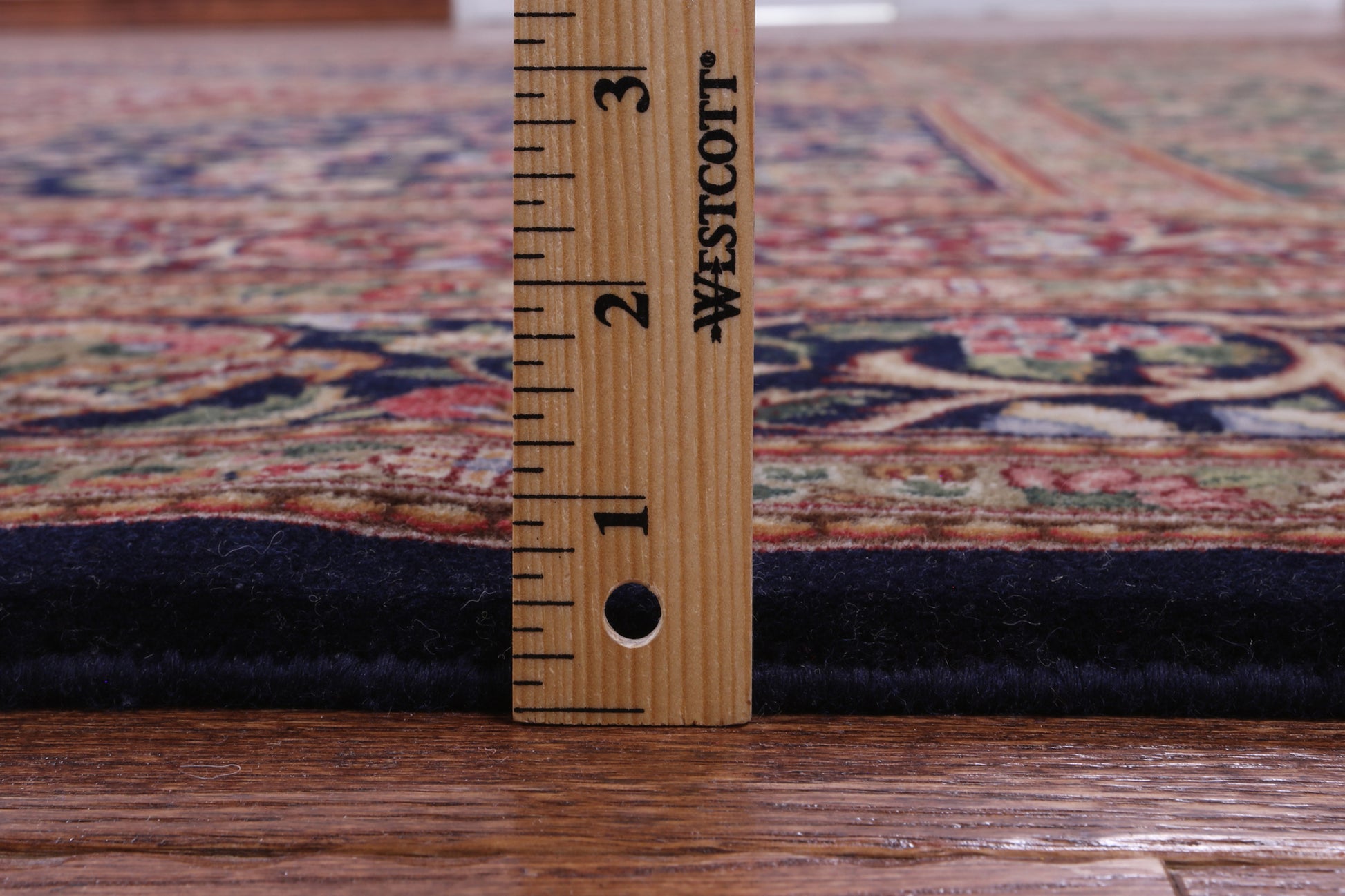 Blue Persian Tabriz Handmade Wool Rug - 8' 9" X 12' 2" - Golden Nile