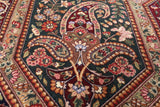 Blue Persian Tabriz Handmade Wool Rug - 8' 9" X 12' 2" - Golden Nile