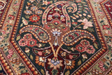 Blue Persian Tabriz Handmade Wool Rug - 8' 9" X 12' 2" - Golden Nile