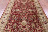 Red Persian Tabriz Hand Knotted Wool Rug - 6' 0" X 9' 0" - Golden Nile