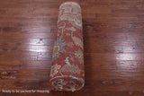Red Persian Heriz Serapi Handmade Wool Rug - 8' 8" X 12' 3" - Golden Nile