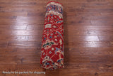 Red Persian Fine Serapi Hand Knotted Wool Rug - 8' 10" X 11' 10" - Golden Nile