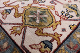 Rust Persian Fine Serapi Hand Knotted Wool Rug - 7' 10" X 10' 1" - Golden Nile