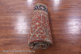 Red Persian Fine Serapi Hand Knotted Wool Rug - 7' 11" X 10' 0" - Golden Nile