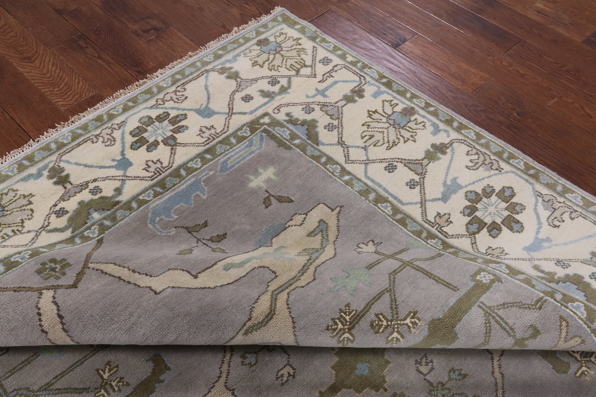 Turkish Oushak Hand Knotted Wool Area Rug - 8' 2" X 10' 1" - Golden Nile