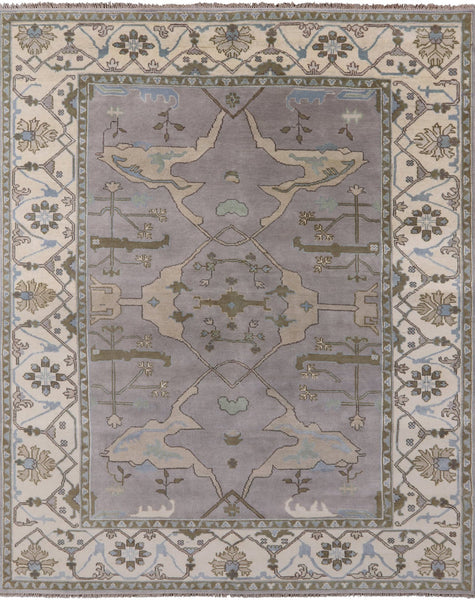 Turkish Oushak Hand Knotted Wool Area Rug - 8' 2" X 10' 1" - Golden Nile
