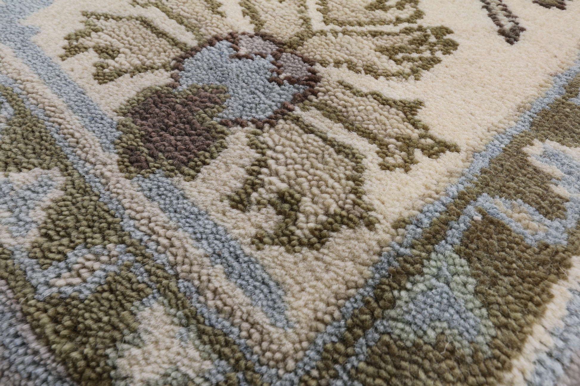 Turkish Oushak Hand Knotted Wool Area Rug - 8' 2" X 10' 1" - Golden Nile