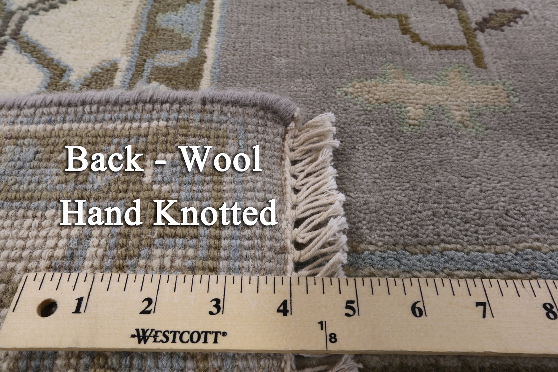 Turkish Oushak Hand Knotted Wool Area Rug - 8' 2" X 10' 1" - Golden Nile