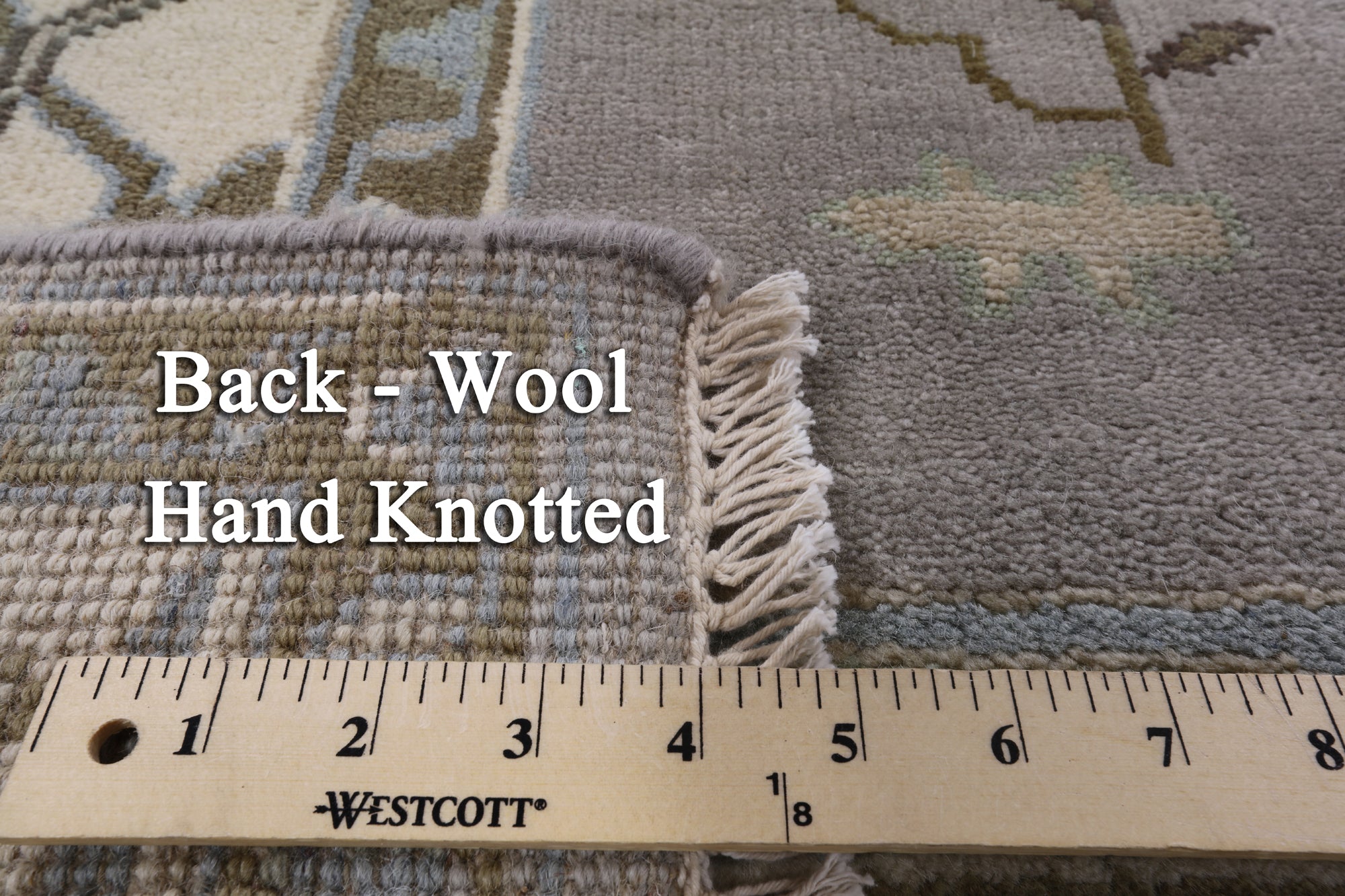 Turkish Oushak Hand Knotted Wool Area Rug - 8' 2" X 10' 1" - Golden Nile