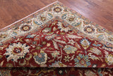 Red Persian Fine Serapi Hand Knotted Wool Rug - 7' 8" X 9' 10" - Golden Nile