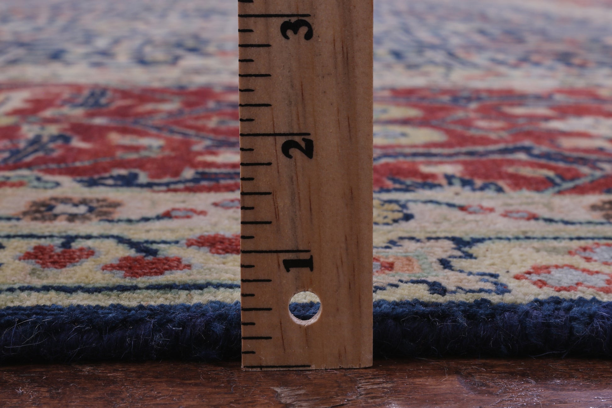 Blue Persian Fine Serapi Hand Knotted Wool Rug - 8' 10" X 12' 1" - Golden Nile