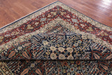 Blue Persian Fine Serapi Hand Knotted Wool Rug - 8' 10" X 12' 1" - Golden Nile