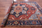 Rust Persian Fine Serapi Hand Knotted Wool Rug - 8' 9" X 12' 0" - Golden Nile