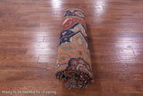 Rust Persian Fine Serapi Hand Knotted Wool Rug - 8' 9" X 12' 0" - Golden Nile