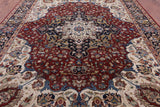 Red Persian Fine Serapi Handmade Wool Rug - 10' 0" X 13' 8" - Golden Nile