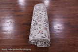 Ivory Persian Nain Hand Knotted Wool & Silk Rug - 8' 2" X 10' 4" - Golden Nile