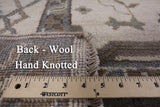Ivory Turkish Oushak Hand Knotted Wool Area Rug - 8' 1" X 9' 9" - Golden Nile