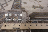 Ivory Turkish Oushak Hand Knotted Wool Area Rug - 8' 1" X 9' 9" - Golden Nile