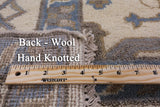 Ivory Turkish Oushak Hand Knotted Wool Rug - 8' 0" X 9' 9" - Golden Nile