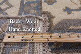 Ivory Turkish Oushak Hand Knotted Wool Rug - 8' 0" X 9' 9" - Golden Nile