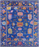 Blue Turkish Oushak Handmade Wool Rug - 12' 4" X 14' 8" - Golden Nile