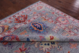 Grey Turkish Oushak Hand Knotted Wool Rug - 10' 2" X 13' 8" - Golden Nile