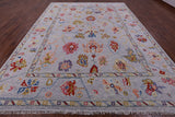 Grey Turkish Oushak Handmade Wool Rug - 10' 4" X 13' 8" - Golden Nile