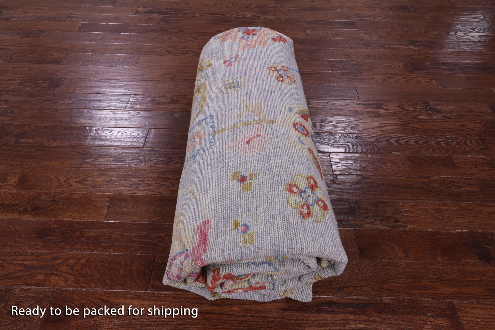 Grey Turkish Oushak Handmade Wool Rug - 10' 4" X 13' 8" - Golden Nile