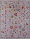Grey Turkish Oushak Handmade Wool Rug - 10' 4" X 13' 8" - Golden Nile