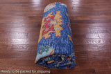 Blue Turkish Oushak Hand Knotted Wool Rug - 10' 4" X 14' 0" - Golden Nile