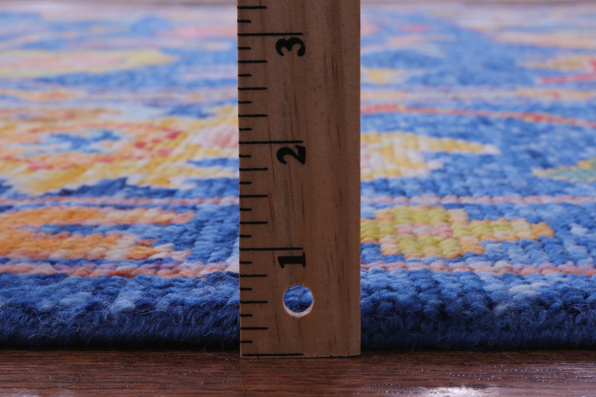 Blue Turkish Oushak Hand Knotted Wool Rug - 10' 4" X 14' 0" - Golden Nile