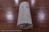 Grey Turkish Oushak Handmade Wool Rug - 10' 5" X 13' 11" - Golden Nile