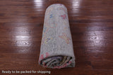 Grey Turkish Oushak Handmade Wool Rug - 10' 5" X 13' 11" - Golden Nile