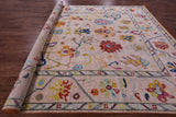 Turkish Oushak Hand Knotted Wool Rug - 10' 4" X 13' 10" - Golden Nile
