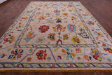 Turkish Oushak Hand Knotted Wool Rug - 10' 4" X 13' 10" - Golden Nile