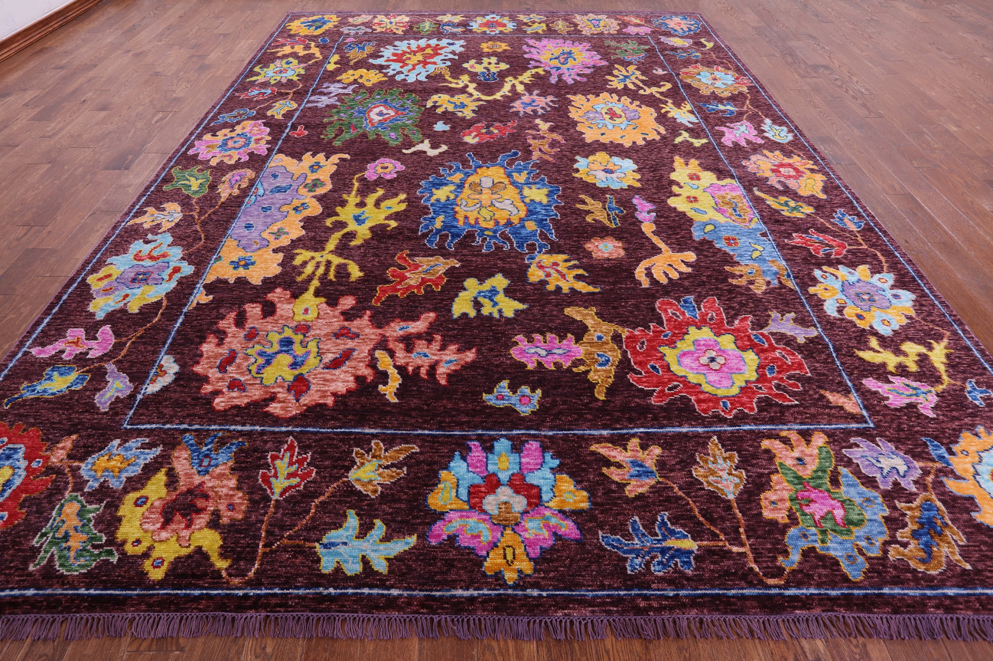 Turkish Oushak Hand Knotted Wool Rug - 10' 4" X 14' 0" - Golden Nile
