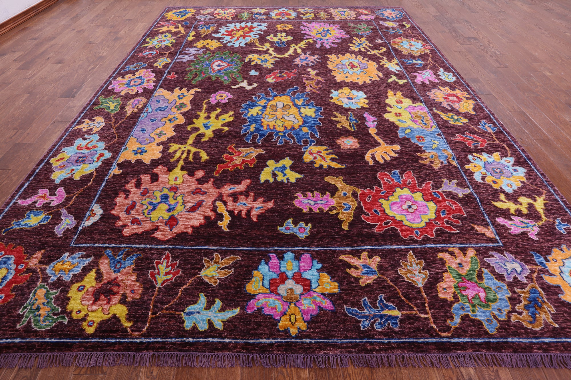 Turkish Oushak Hand Knotted Wool Rug - 10' 4" X 14' 0" - Golden Nile