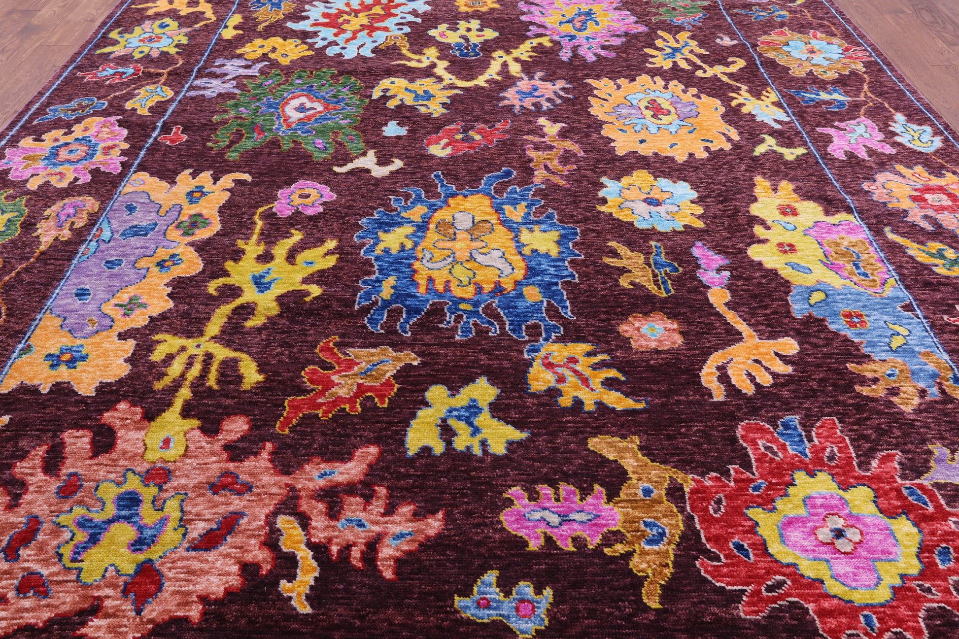 Turkish Oushak Hand Knotted Wool Rug - 10' 4" X 14' 0" - Golden Nile