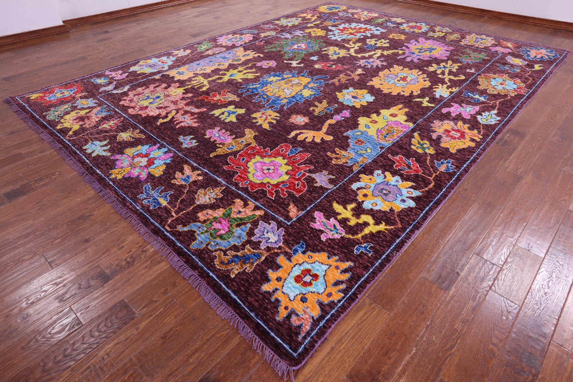 Turkish Oushak Hand Knotted Wool Rug - 10' 4" X 14' 0" - Golden Nile