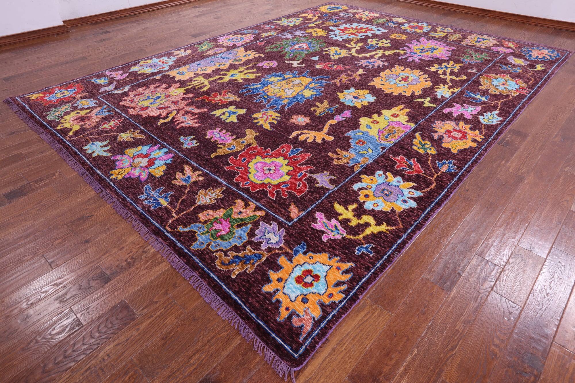Turkish Oushak Hand Knotted Wool Rug - 10' 4" X 14' 0" - Golden Nile