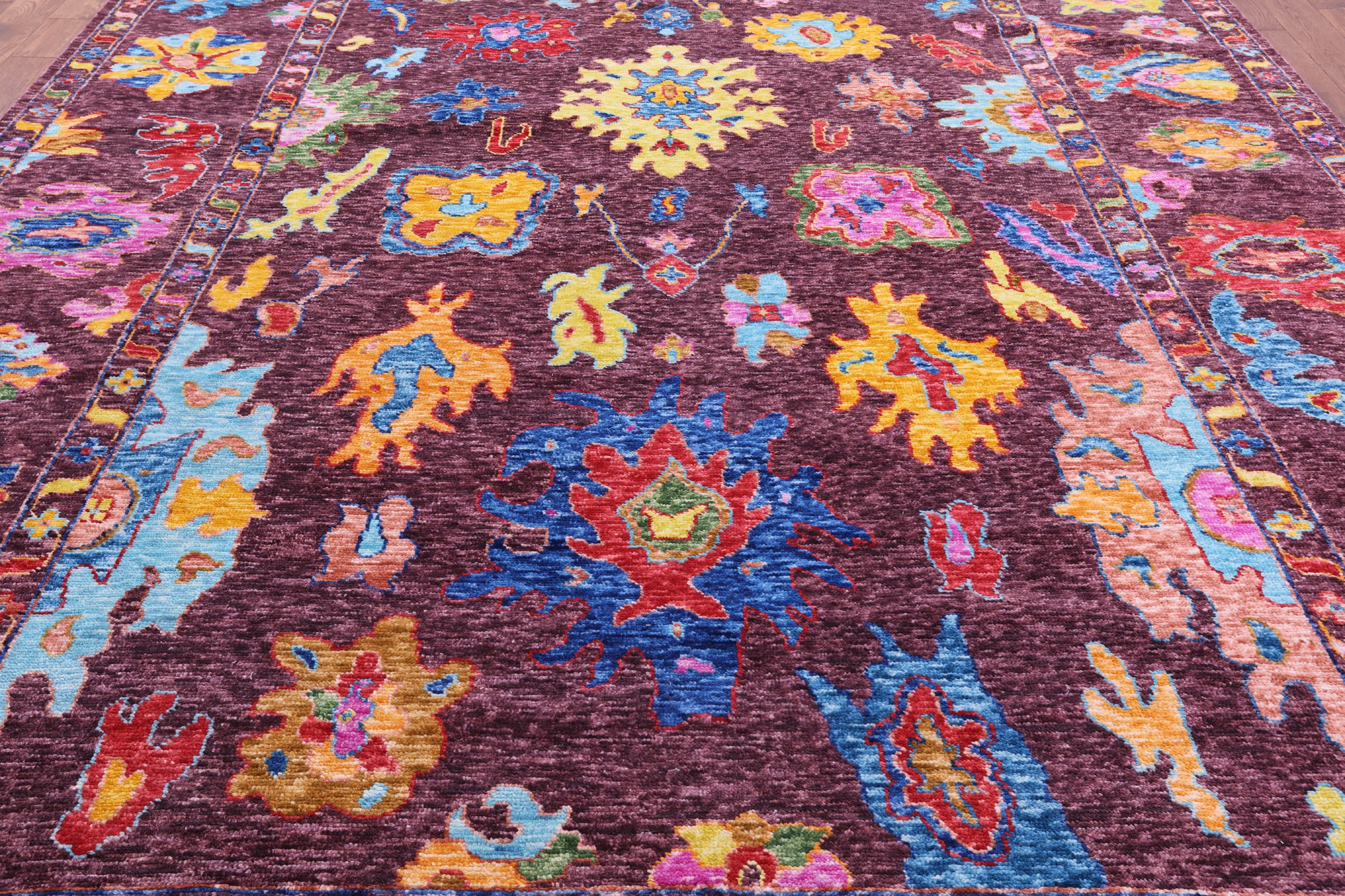 Turkish Oushak Handmade Wool Rug - 10' 3" X 13' 8" - Golden Nile