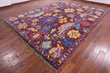 Turkish Oushak Handmade Wool Rug - 10' 3" X 13' 8" - Golden Nile