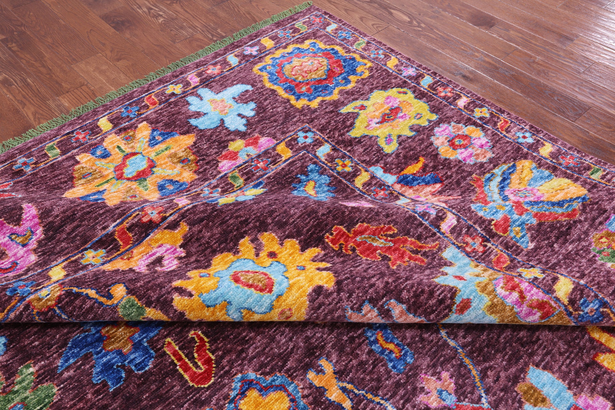 Turkish Oushak Handmade Wool Rug - 10' 3" X 13' 8" - Golden Nile