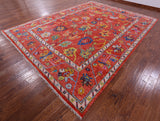 Turkish Oushak Hand Knotted Wool Rug - 10' 4" X 13' 8" - Golden Nile