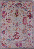 Ivory Turkish Oushak Hand Knotted Wool Rug - 10' 0" X 14' 4" - Golden Nile